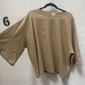 The Simple Folk Khaki Tan Oversized Top M EUC